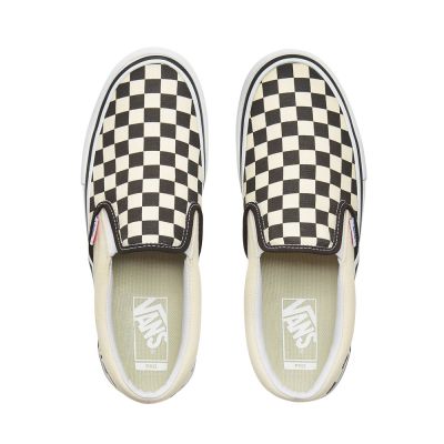 Vans Checkerboard Slip-On Pro - Kadın Slip-On Ayakkabı (Siyah Beyaz)